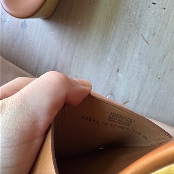 Tory Burch Ines Double Leather Wedge Size 8 - Picture 7 of 9